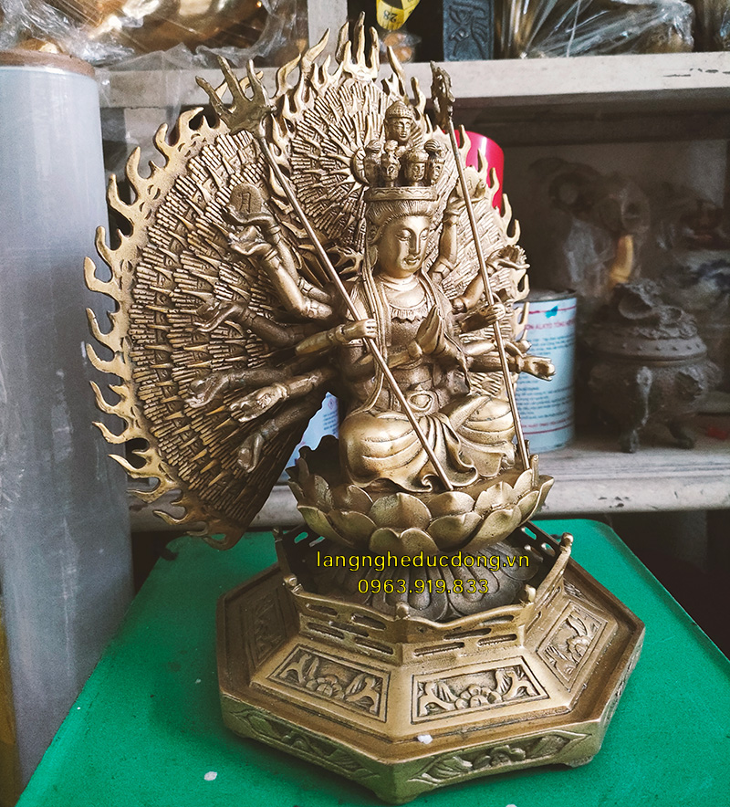 thiên thủ thiên nhãn, tượng phật, tượng phật bằng đồng, tượng đồng