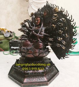 tượng phật, tượng phật bằng đồng, tượng thiên thủ thiên nhãn, phật thiên thủ thiên nhãn