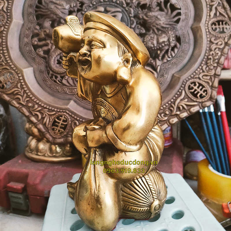 tượng thần tài, thần tài thổ địa, tượng đồng, tượng đồng thần tài