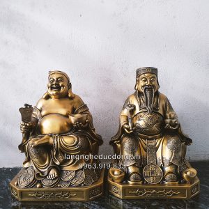 thần tài thộ địa, tượng thần tài, tượng thổ địa ,thần tài bằng đồng, thổ địa bằng đồng