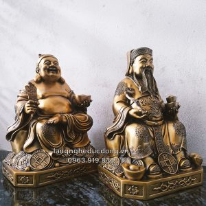 thần tài thộ địa, tượng thần tài, tượng thổ địa ,thần tài bằng đồng, thổ địa bằng đồng