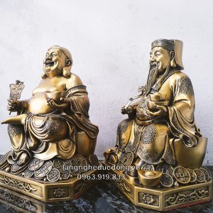 thần tài thộ địa, tượng thần tài, tượng thổ địa ,thần tài bằng đồng, thổ địa bằng đồng