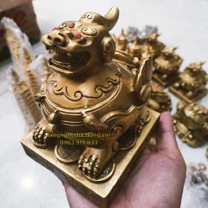 tỳ hưu bằng đồng, vật phẩm phong thuỷ bằng đồng, tỳ hưu, kỳ hưu, đồ đồng phong thuỷ